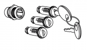 Key lock SHAD 200062R for SH35/SH36/SH43/SH42