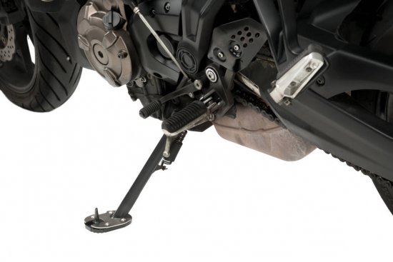 Kickstand extension PUIG black for DAELIM VT 125 Evolution