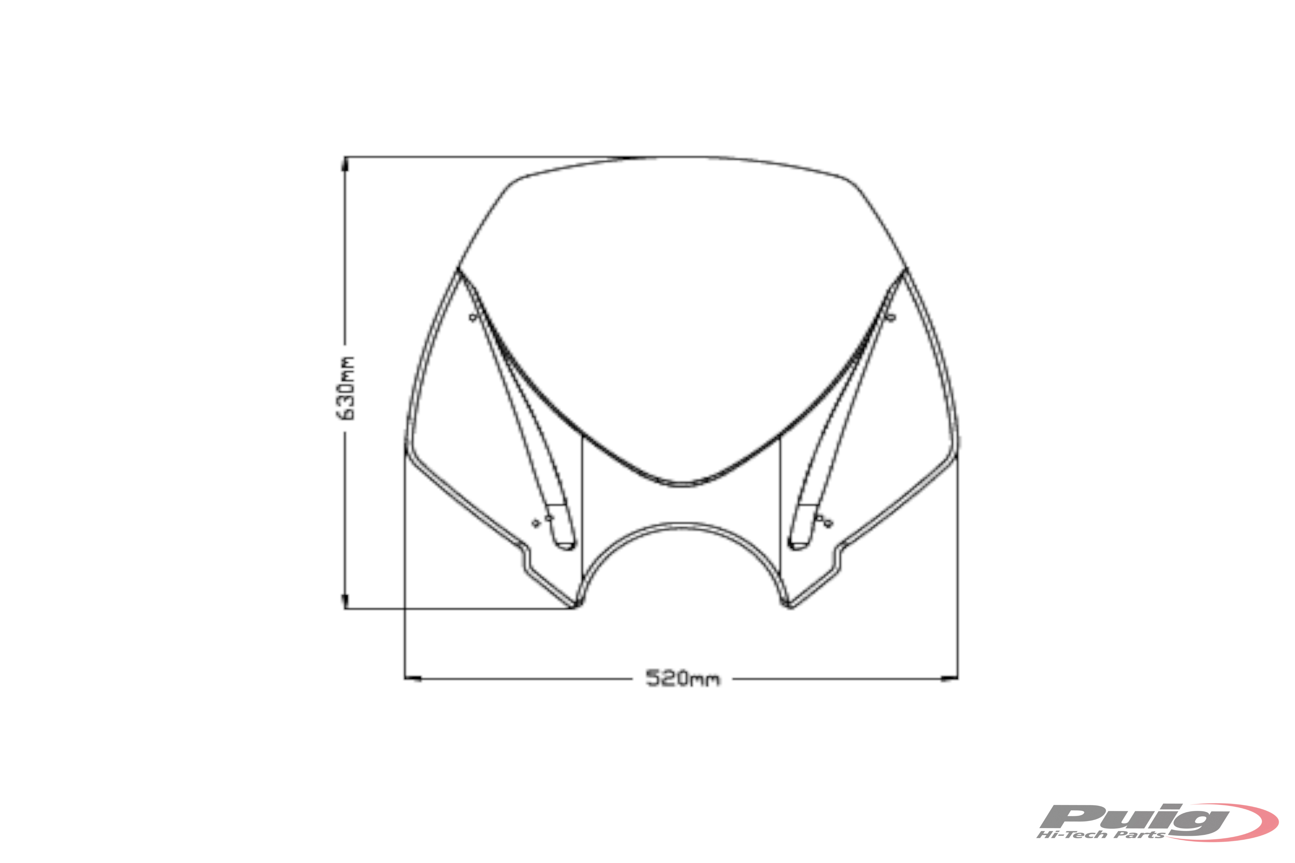 Windshield PUIG 20527F NEW. GEN TOURING dark smoke