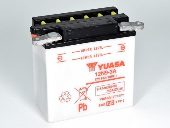 Conventional 12V battery NO ACID YUASA for DAELIM VT 125 Evolution (2000-2002)