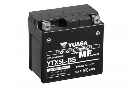 Factory activated battery YUASA YTX5L