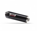 Full exhaust system 2x1 MIVV K.055.LZC OVAL Black with carbon cap