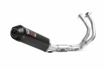 Full exhaust system 2x1 MIVV K.057.L3C OVAL Carbon with carbon cap