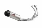 Full exhaust system 2x1 MIVV K.057.L4C OVAL Titanium with carbon cap