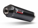 Full exhaust system 2x1 MIVV O.009.LVC OVAL Steel black / Carbon cap