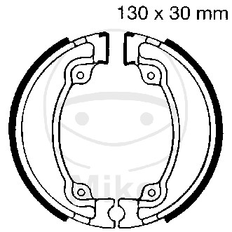 Brake shoe set EBC H318 includings springs