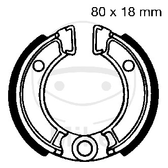 Brake shoe set EBC H301 includings springs