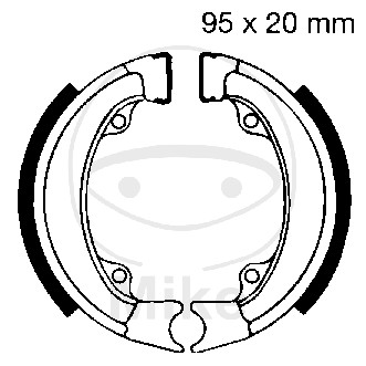 Brake shoe set EBC H302 includings springs