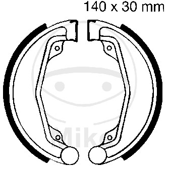 Brake shoe set EBC H309 includings springs