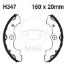 Brake shoe set EBC H347SG grooved includings springs