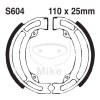 Brake shoe set EBC S604G grooved includings springs