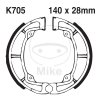 Brake shoe set EBC K705G grooved includings springs