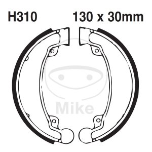 Brake shoe set EBC grooved includings springs