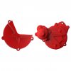 Clutch and ignition cover protector kit POLISPORT 91003 Red