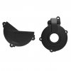 Clutch and ignition cover protector kit POLISPORT 91006 Black