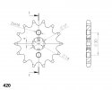 Front sprocket SUPERSPROX CST-249:14 14T, 420