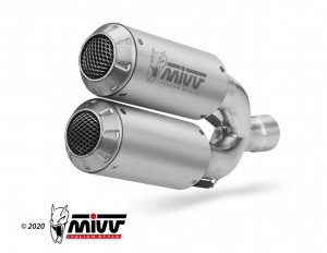 2 silencers kit MIVV MK3 Stainless Steel