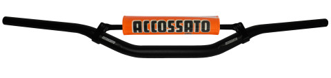 Handlebar ACCOSSATO aluminium, 28.5 mm black