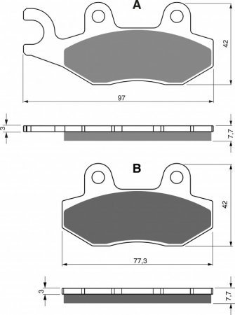 Brake pads GOLDFREN 002 AD  STREET