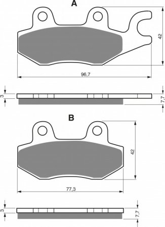 Brake pads GOLDFREN 009 S3