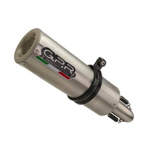 Dual slip-on exhaust GPR M3 Brushed Stainless steel including removable db killers and link pipes