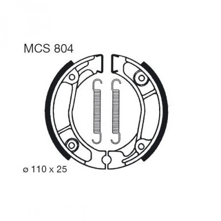 Brake shoes LUCAS MCS 804