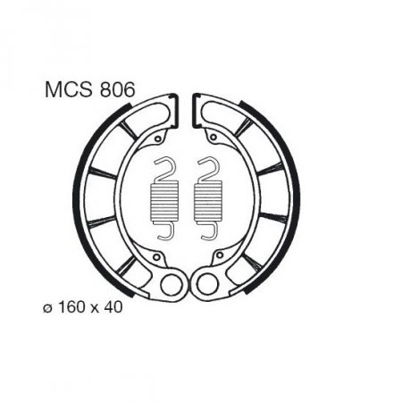 Brake shoes LUCAS MCS 806