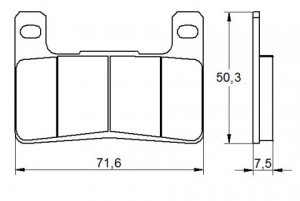 Brake pads ACCOSSATO ZXC