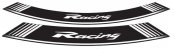 Rim strip PUIG 5531B RACING white set of 8 rim strips