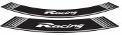 Rim strip PUIG 5531P RACING silver set of 8 rim strips