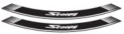 Rim strip PUIG 5559B SCOOPY white set of 8 rim strips