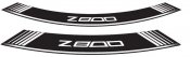 Rim strip PUIG 6561B Z800 white set of 8 rim strips