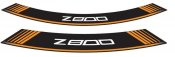 Rim strip PUIG 6561T Z800 orange set of 8 rim strips