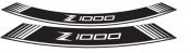 Rim strip PUIG 7590B Z1000 white set of 8 rim strips