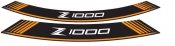 Rim strip PUIG 7590T Z1000 orange set of 8 rim strips