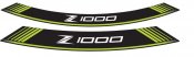 Rim strip PUIG 7590V Z1000 green set of 8 rim strips