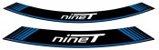 Rim strip PUIG 9133A R NINE T blue set of 8 rim strips