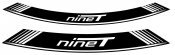 Rim strip PUIG 9133B R NINE T white set of 8 rim strips