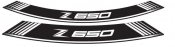 Rim strip PUIG 9290B Z650 white set of 8 rim strips