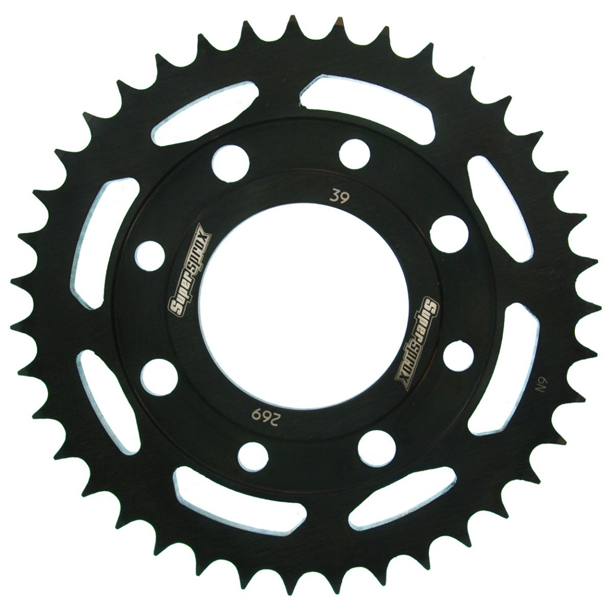 Rear sprocket SUPERSPROX RFE-269:39-BLK black 39T, 428