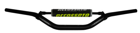 Handlebar ACCOSSATO aluminium, 28.5 mm black