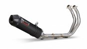 Full exhaust system 2x1 MIVV Y.044.L3C OVAL Carbon / Carbon Cap SMALL