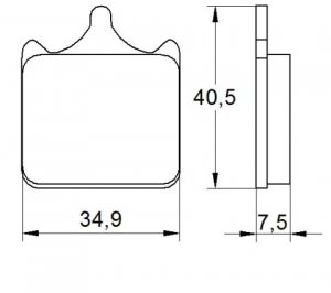 Brake pads ACCOSSATO OR